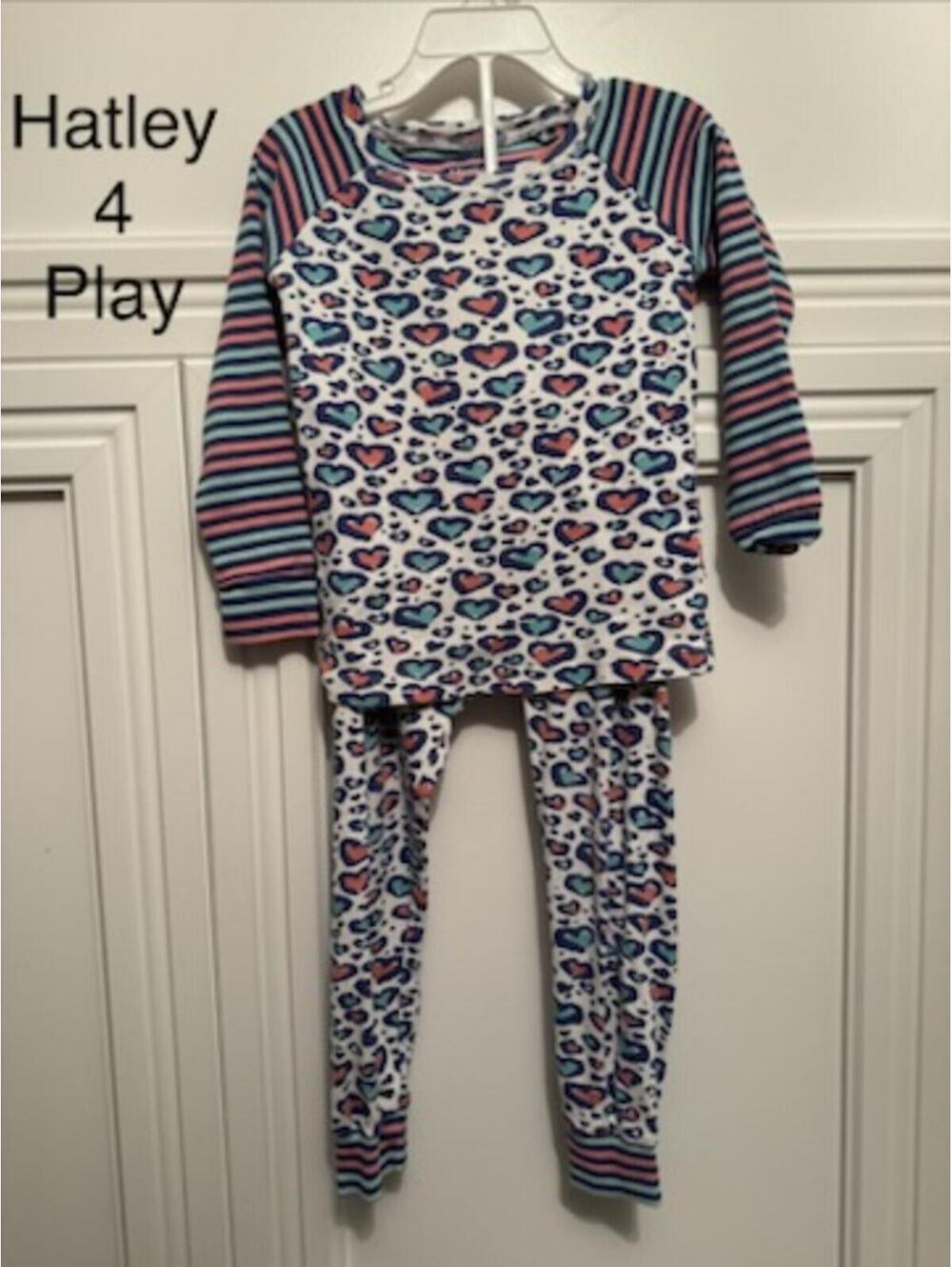 Hatley Girls' Heart Print Pajama Set Size 4